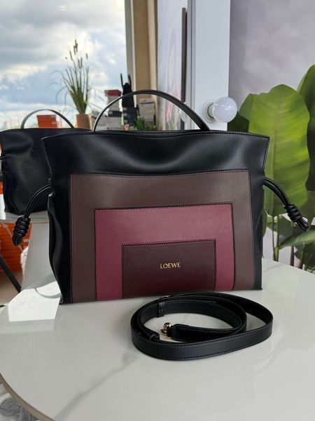 Шкіряна жіноча сумка Loewe Paseo Tote Bag Multicolor 548769 фото