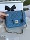 Джинсова сумка Chanel Denim Pearl Crush Mini Flap Bag 3543774 фото 1
