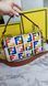 Жіноча текстильна сумка-багет із кольоровою вишивкою Fendi Baguette Multicolour  65735773 фото 5