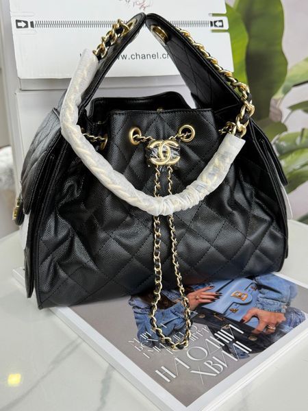 Жіноча сумка Chanel 25 Small Hobo Handbag Black Caviar 06785 фото