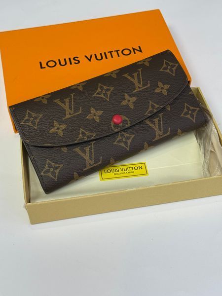 Жіночий гаманець Louis Vuitton Josephine Wallet Monogram з червоною кнопкою 6737878 фото