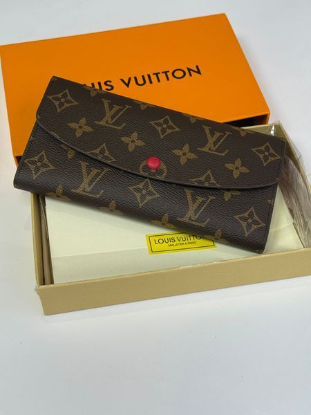 Жіночий гаманець Louis Vuitton Josephine Wallet Monogram з червоною кнопкою 6737878 фото