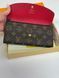 Жіночий гаманець Louis Vuitton Josephine Wallet Monogram з червоною кнопкою 6737878 фото 5