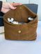 Жіноча замшева сумка Saint Laurent Loulou Puffer Toy Brown Gold 556662 фото 6