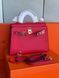 Жіноча шкіряна сумка Herm&egrave;s Kelly Mini 20 Rose Epsom Gold Hardware 09096363 фото 7