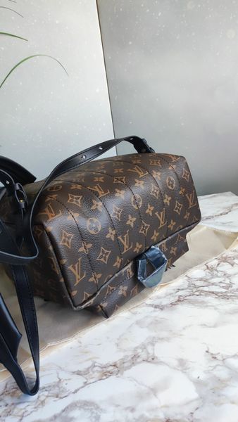 Жіночий шкіряний рюкзак Louis Vuitton Palm Springs Backpack Monogram Brown 998796 фото
