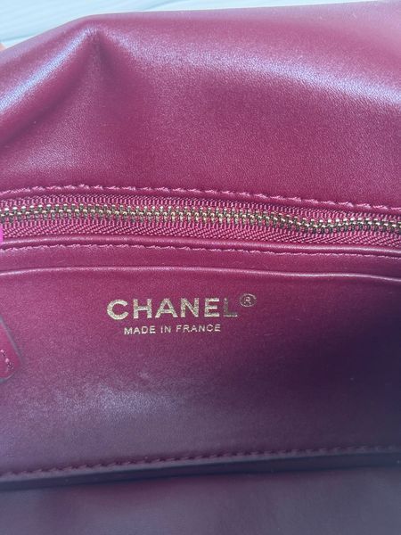 Жіноча хутряна сумка Chanel Classic Flap Polka Dot 78885 фото