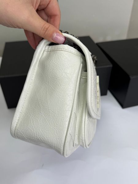 Жіноча шкіряна сумка Saint Laurent Niki White 7554432 фото