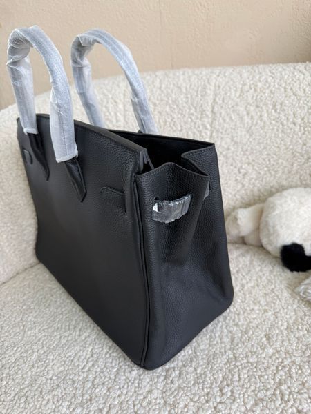 Жіноча шкіряна сумка Herm&egrave;s Birkin 35 Black Gold 54737 фото
