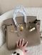 Жіноча шкіряна сумка Herm&egrave;s Birkin Etoupe Gold 352646 фото 3