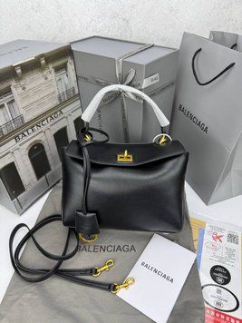 Шкіряна сумка Balenciaga Rodeo Black  66637 фото