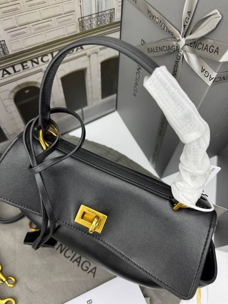 Шкіряна сумка Balenciaga Rodeo Black  66637 фото