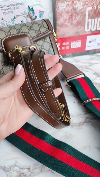 Жіноча шкіряна сумка Gucci Horsebit 1955 GG Supreme  907807 фото