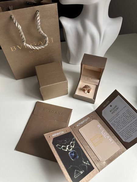Ювелірне кільце Bvlgari Serpenti Viper Rose Gold 5552 фото