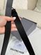 Шкіряний ремінь Balenciaga BB Large Belt Black Silver 00665405 фото 4