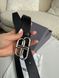 Шкіряний ремінь Balenciaga BB Large Belt Black Silver 00665405 фото 6